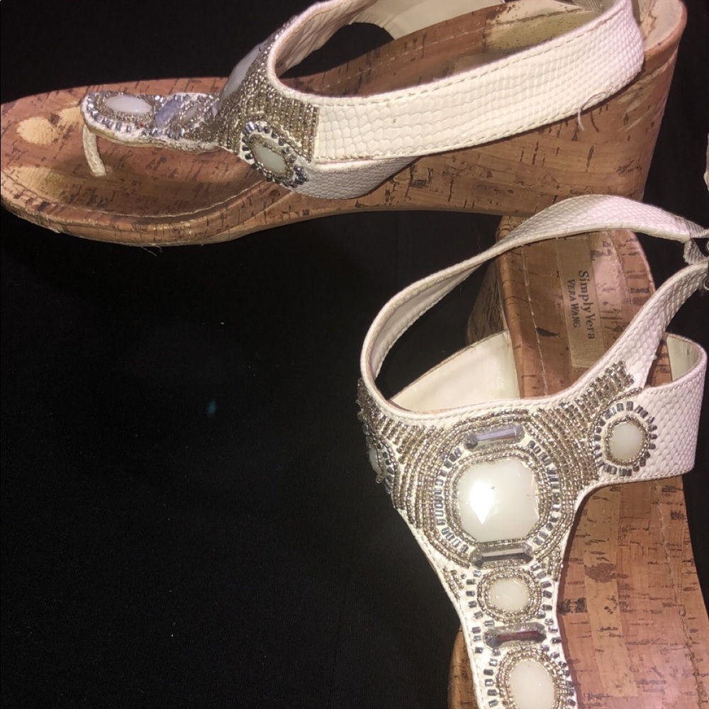 Vera Wang platform sandals